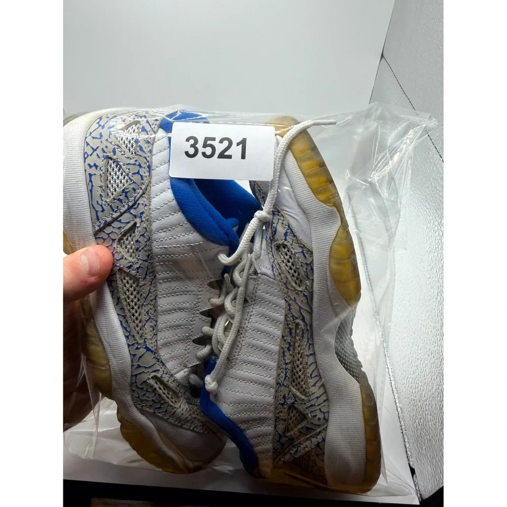 Air‎ Jordan 11 Retro GS 306006-172 Kids 6 Sneaker White Argon Blue Leather Shoes